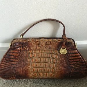 Brahmin Tan Crocodile Purse